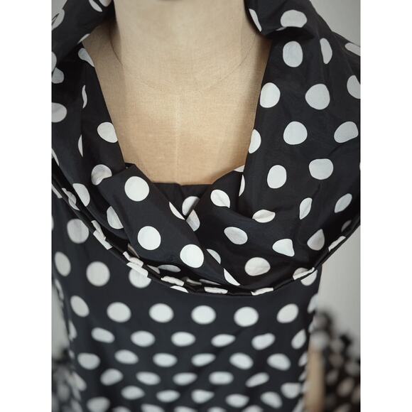 JASON / Comfy USA 2X Black and White Dress Polka Dot BOUTIQUE 2X #0083 - Picture 9 of 11